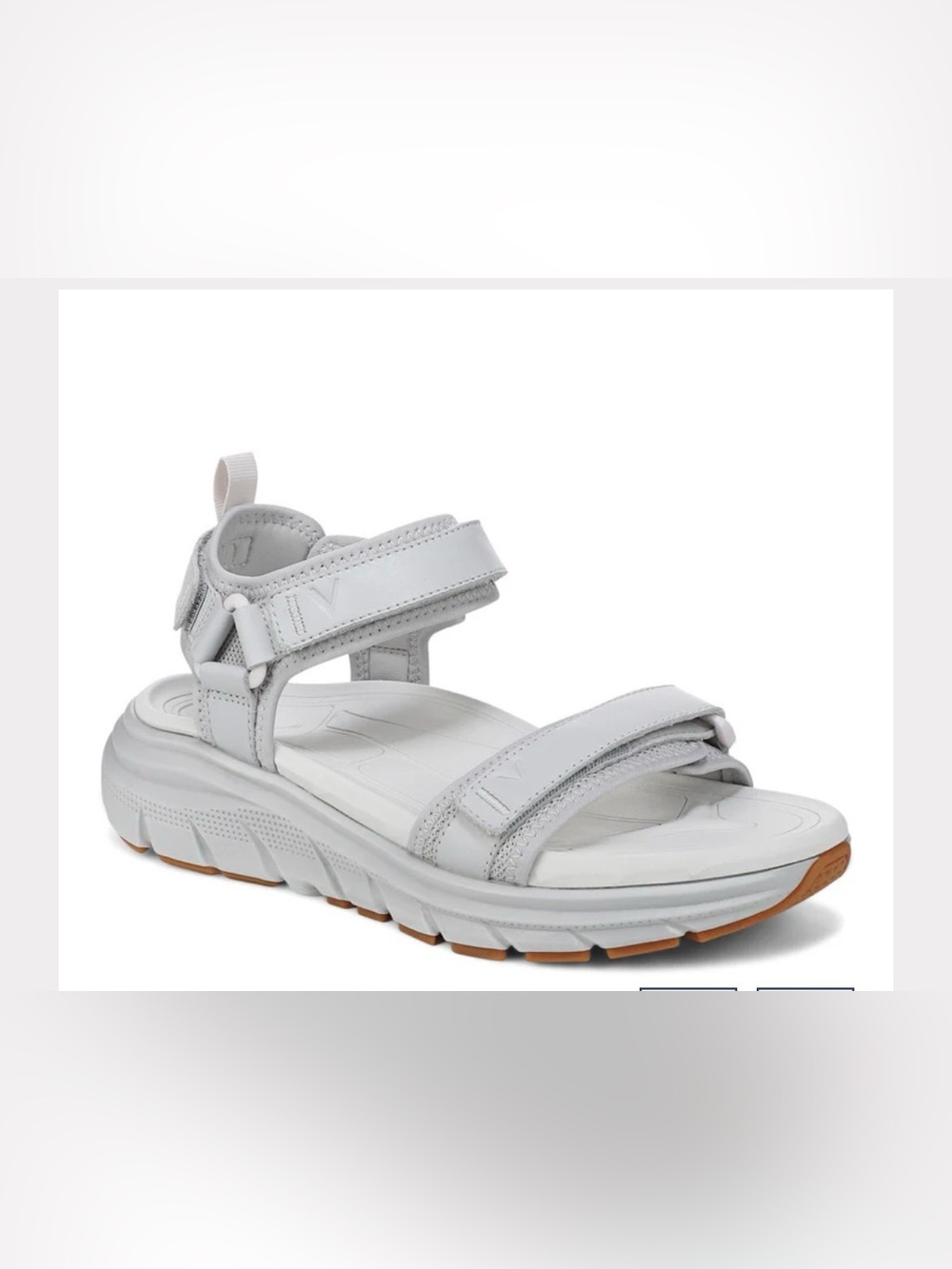Vionic White Women's Adjustable Strap Sandals